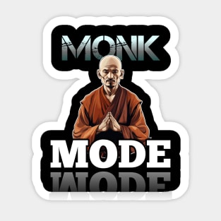 Monk Mode Sticker